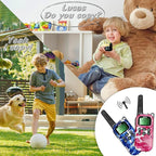 Kids Walkie Talkies Toys Boys Gifts 5 6 7 8 9 Year Old Outdoor Toys for Kids 2 Way Radio with Camping Gear Army Soldier Pretend Play Birthday Present Boy (Blue Pink)