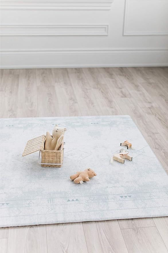 LITTLE Bot Ofie mat, Baby Play mat (Oracle + Zen line, Large)