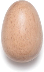 4 PCS Wood Egg Shakers Set, Musical Percussion Instruments, Natural Finish