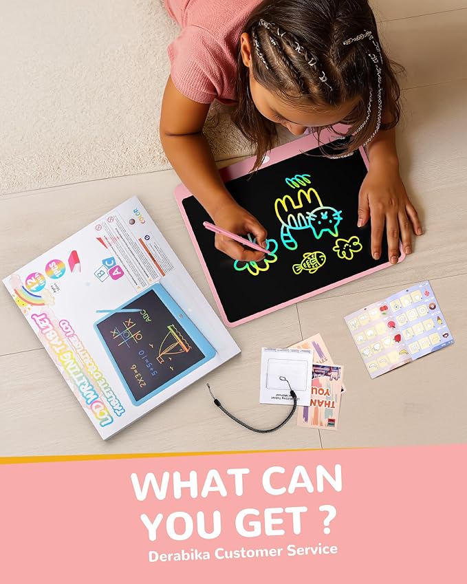 KOKODI LCD Writing Tablet, 16 Inch Colorful Toddler Doodle Board Drawing Tablet, Erasable Reusable Electronic Drawing Pads, Educational and Learning Toy for 3-6 Years Old Boy and Girls