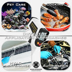 KNINE OUTDOORS Infrared Thermometer Laser Temperature Gun, -58℉ to 1112℉, Single Laser Targeting, Distance to Spot Ratio 12:1, for Cooking, Oven and Meat (White)