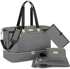 ITIEZY Diaper Bag Tote for Baby - Large Mommy Bag with Portable Changing Pad Pacifier Case, Hospital Bags Travel Baby Bag