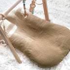 Hooyax Muslin Baby Lounger Cover 1 Pack, 100% Cotton Soft & Breathable Infant Lounger Covers Only for Newborn (Brown)