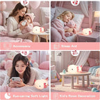 Axolotl Lamp,Cute Axolotl Night Light,Dimmable Silicone Animal Nursery Night Light,Adorable Rechargeable Squishy Novelty Bedside Touch Lamp,Baby Room Decor, Axolotl Gifts for Kids/Girls