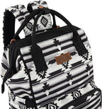 Wrangler Aztec Backpack Organized Daypack Travel Baby Bag with Stroller Strap and Side Bottle Pockets