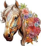 Wooden Puzzles for Adults, Wooden Horse Puzzles, 200 Pieces Puzzles for Adults, Birthday Gifts for Puzzle Lover, Wooden Jigsaw Puzzle (M-11.4 * 11in)