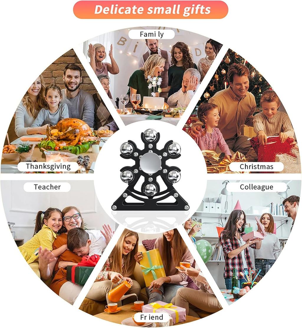 Desk-Fidget-Toys for Ferris-Wheels-Spinner: Metal Kinetic-Spinner 4mins, Cool-Gadgets for Kid Children Teen Adult EDC-Toy, ADHD Tools Cool-Stuff Stress Relief Gift for Office Home School Christmas