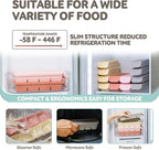 Silicone Freezer Trays with Lid,1.7oz 4 Section 4 Sets-Leak Proof Silicone Freezer molds for Homemade Baby Food Breastmilk, Purees, Vegetables, Baby Food Jars Ice Tray with Lid BPA Free Mix