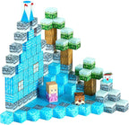 VEVOR Magnetic Blocks, 150 PCS Glacier Castle Set, Magnetic Building Cubes for Kids, STEM Montessori Sensory Toys for Christmas Birthday Gift, Construction Stacking Toy for 3+ Years Old Boys & Girls