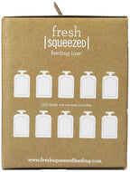 Infantino Disposable Squeeze Pouches - Pack of 50 Disposable Pouches for Portable Homemade semi-Solid Food for Babies and Toddlers, BPA and PVC Free, Freezer Safe