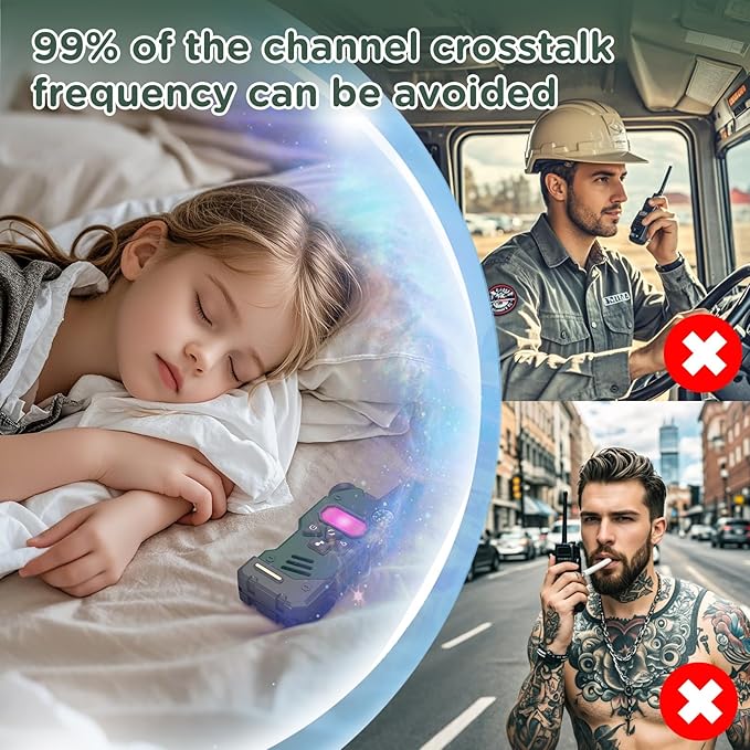 Walkie Talkies for Kids,5 Colourful Channels 2 Way Radio,Compass Flashlight and Magnifying Glass,3 Miles Long Range for Adventure Game,Outside, Camping, Hiking,Toys for 3-12 Year Old Boys Girls
