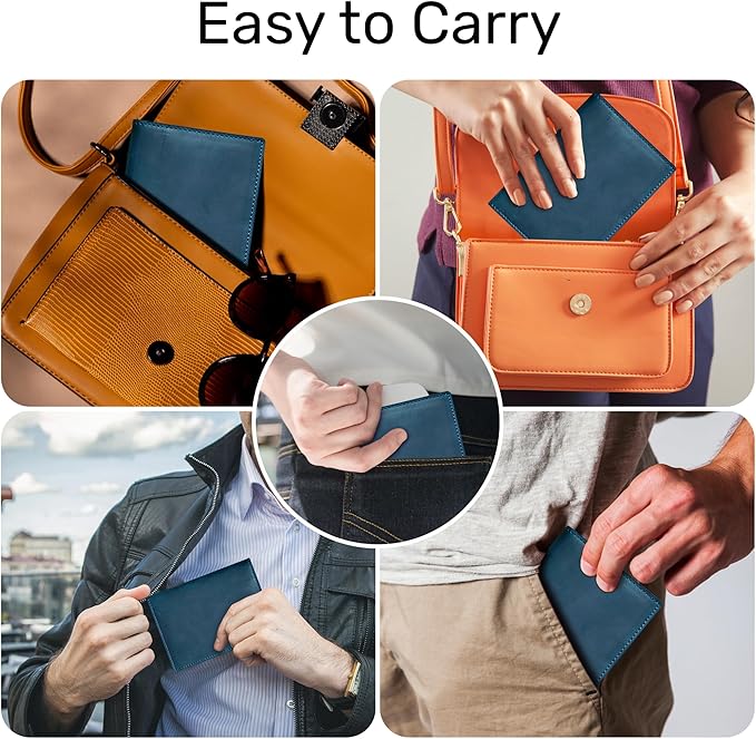 HIFA Leather Passport Holder, Handmade Passport Cover with Card and Ticket Slot - Genuine Leather, Elegant Design, Easy Access - Passport Case, Passport Wallet, Passport Holder