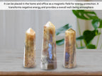 Amazing Gemstone Sun Moonstone Crystal Towers - Natural Healing Crystal Point Obelisk for Reiki Healing and Crystal Grid (2" to 3" Inch)