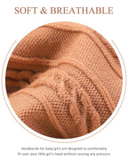 jollybows 6pcs Baby Nylon Headbands Hair Bow Elastics Hairbands Hair Accessories for Baby Girls Newborn Infant Toddlers Kids (Natural colors)