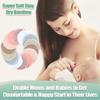 wegreeco Nursing Breast Pads (14 Pack) + Laundry Bag & Travel Storage Bag, 4.7 inch Option - Washable & Reusable Breastfeeding Nursing Pads (Mild, Large)