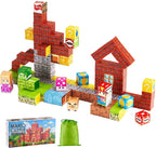 VEVOR Magnetic Blocks, 100 PCS Magnet Blocks Set, Magnetic Building Cubes for Kids, STEM Montessori Sensory Toys for Christmas Birthday Gift, Construction Stacking Toy for 3+ Years Old Boys & Girls