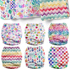 Mama Koala 3.0 Cloth Diapers for Babies, 6 Pack One Size Washable and Reusable Pocket Diapers for Newborns and Toddlers (Gorgeous Dreams)