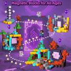 Magnetic Building Blocks Construction Set, Educational STEM Toy (Portal-Theme)