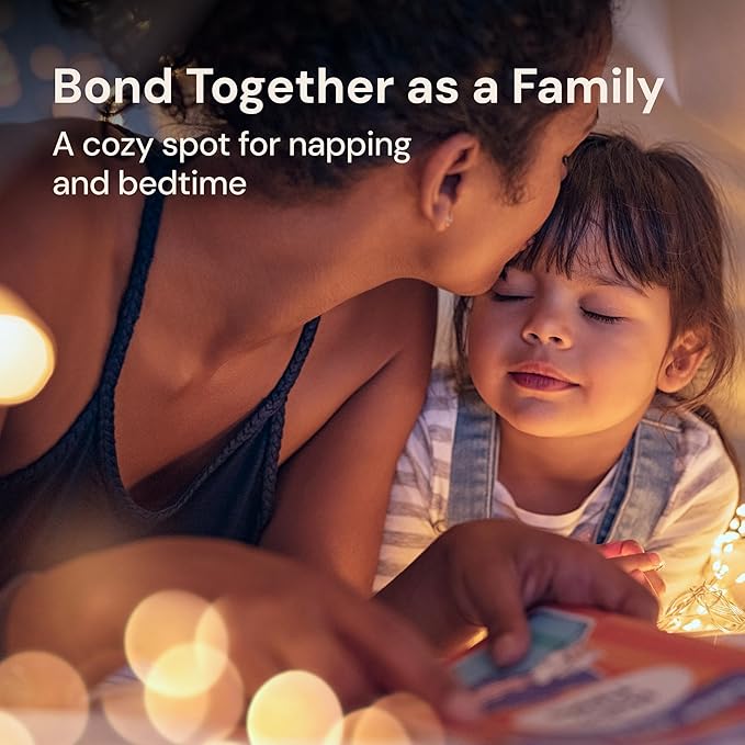 PlayVibe Kids Teepee Canopy - Baby & Toddler Play Shelter with LED Star Lights, Cozy Reading Nook, Party Canvas for Indoor Outdoor Fun - Tent for Kids - Play Tent