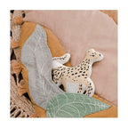 Crane Baby Activity Mat with Interactive Toys, Safari Zoo Themed Tummy Time Floor Mat, 36x36 Quilted Cotton Playmat, Infant Development Toys, Playmats for Newborn