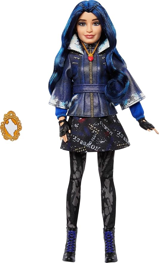 Mattel Descendants Evie Isle of The Lost Tenth Anniversary Fashion Doll with Removable Outfit, Accessory & Bendable Joints, Inspired by The Movies