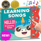 Learning Songs: Musical Toys & Interactive Sound Book for Toddlers 1-3, Baby’s First Year Music Book Gift, Singing Book for 1 Year Old Toddler & Kids, Nursery Rhymes Musical Books for Baby & Children