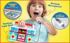eKids Sing Along Boom Box Speaker with Microphone, Kids Karaoke Machine with Built in Music (Mother Goose)