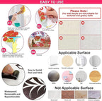 Alphabet Train Color Learning Educational Wall Decals Peel and Stick Cute Animal Wall Stickers for Educational Classroom Kids Playroom Bedroom Decorations (Train Numbers Reverse)