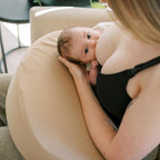 Dr. Brown's Feeding and Nursing Lap Support Pillow with Cover, Premium Memory Foam, Responsive Firm Support, Light Gray