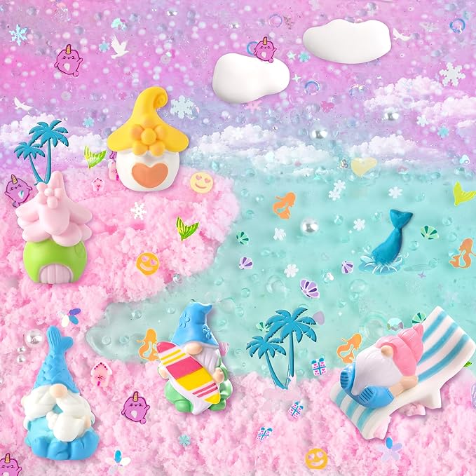 LAWOHO 6 Pack Slimes, Pink & Blue Slime Kit for Kids Ages 4-12 with Cloud, Butter & Water Slime, Non-Sticky Soft Sensory Toys, Slime Party Favors, Goodie Bag Stuffers for Girls & Boys Birthday Gifts