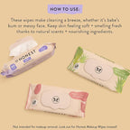 The Honest Company Calm + Cleanse Naturally Scented Wipes | Cleansing Multi-Tasking Wipes | 99% Water, Plant Based, Hypoallergenic | Lavender, 240 Count