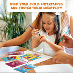 Drawsome Drawing Game for Creative Kids – 160 Prompt Cards with Characters, Actions, Styles & Places to Spark Imagination – Fun Single Player & Family Art Game with Painting Ideas