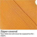 Onacosht Muslin Nursing Pillow Cover Soft 100% Cotton Feeding Pillow Slipcover Fits Standard Infant Nursing Pillow for Baby Boy and Girl, Orange