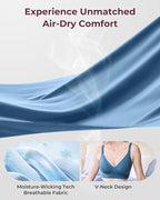 Momcozy CoolFit Nursing Bras for Breastfeeding, Ultra Stretch Seamless Jelly Strip Maternity Bra, Cooling Wireless