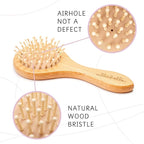 3 Piece Wooden Baby Hair Brush and Comb Set for Newborns & Toddlers in Chic Gift Box - Ultra Soft Natural Goat Hair and Wood Baby Brush Set Prevents Cradle Cap - Perfect Registry Gift (Sage)