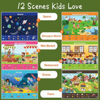 Search and Find Books for Kids 3-5,Toddler Preschool Larning Activities Educational Toys for 3 4 5 6 Year Old Boys Girls, Travel Game for Road Trip Car Airplane, Easter Basket Stuffers Gifts for Kids