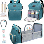 Baby Diaper Bag with Changing Station,Diaper Bag Backpack,Girl Boy Diaper Bag,Large Capacity,900d Excellent Oxford(Ungrade-Green)