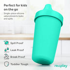 Re-Play Sippy Cups for Toddlers - 10 Oz. Reusable Spill Proof Cups for Kids, Dishwasher/Microwave Safe - Made in USA - Set of 3-3.13" x 6.25" - Fresh
