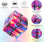 1 Packs Infinity Cube Toy Stress Relieving Fidgeting Game for Kids and Adults,Cute Mini Unique Gadget Anxiety Relief Kill Time Magic Puzzle Flip ADD, ADHD, Killing