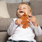 Bambeado Baby Teether Toy: Dibly - The Dino Baby Teething Toys BPA-Free Teethers Inspired by Nature with Natural Rubber Pacifier