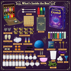 AMIZEY Fairy Potion Kit for Kids with Crystal Growing Toy - 20 Bottles - Gifts for Girls Ages 6-12