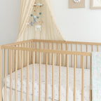 Crane Baby 100% Cotton Animal Nursery Sheet with Jellyfish Design, Neutral Crib Sheets, Fitted Toddler Sheet, 28" x 52"Standard Size Sea Life Crib Sheet