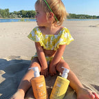 Dabble & Dollop Citrus Kiss Bundle, Natural Bubble Bath, Body Wash & Shampoo for Kids, Paraben & Sulfate Free, Vegan, Gluten-Free, Tear-Free, Tangerine, Vanilla, Lemon (Set of 3)