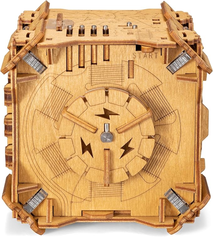 Tesla Box - Electronic Puzzle Box - Escape Room Game in a Box - Brain Teaser - 3D Wooden Puzzle for Adults - Money Puzzle Box for Cash Gift - Birthday GiftBox MoneyBox