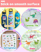 Benresive Reusable Sticker Books for Kids 2-4, Sticker Books for Toddlers 1-3 2-4, Toddler Travel Toys Activities Crafts Gifts - Dinosaur