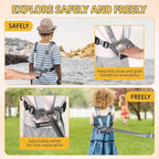 2025 New Safety Harness for Autism and Special Needs Child (3-6 yrs), Anti-Elopement Vest Harness with Light Reflector and Grab Handle for Active, Autistic ADHD Kids,Adjustable Tether Leash with Pouch
