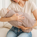 Konssy Muslin Nursing Cover for Breastfeeding, 360° Full Privacy Breathable 100% Cotton Breastfeeding Cover, Multi-use