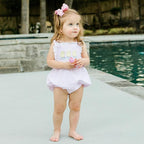 Wee Ones Girls' Plain Wrap Classic Grosgrain Hair Bows on a WeeStay No-Slip Hair Clip, Handmade, Small, Pearl Pink