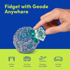 Speks Geode Sphere Magnetic Fidget Toy for Adults | Quiet Adult Sensory Toy for Stress Relief & Anxiety, Office Desk Toy & Top Gadget Gift Idea | Cool, 12-Piece Set