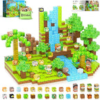 150 Magnetic Blocks – Mine Magnet Game Building Craft, STEM Constructions Toy, Jungle Adventure, Sensory Stacking Cubes Kids Toys, Christmas Birthday Gifts for Boys Girls Age 3-5, 5-7, 4-8, 8-12